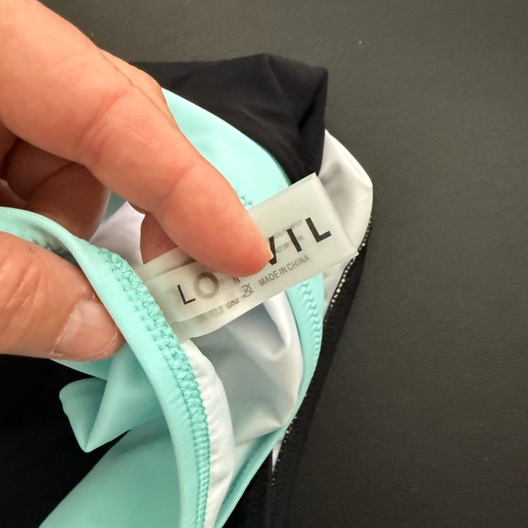 Popvil New Women's Black and Aqua Bikini Set - Picture 6 of 7